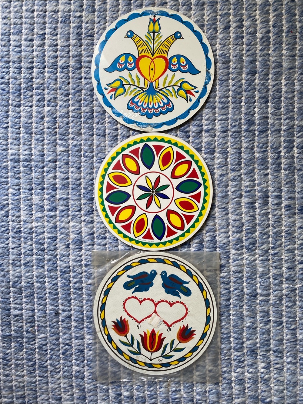 3 PA Dutch (German) Hex Signs Barn Signs